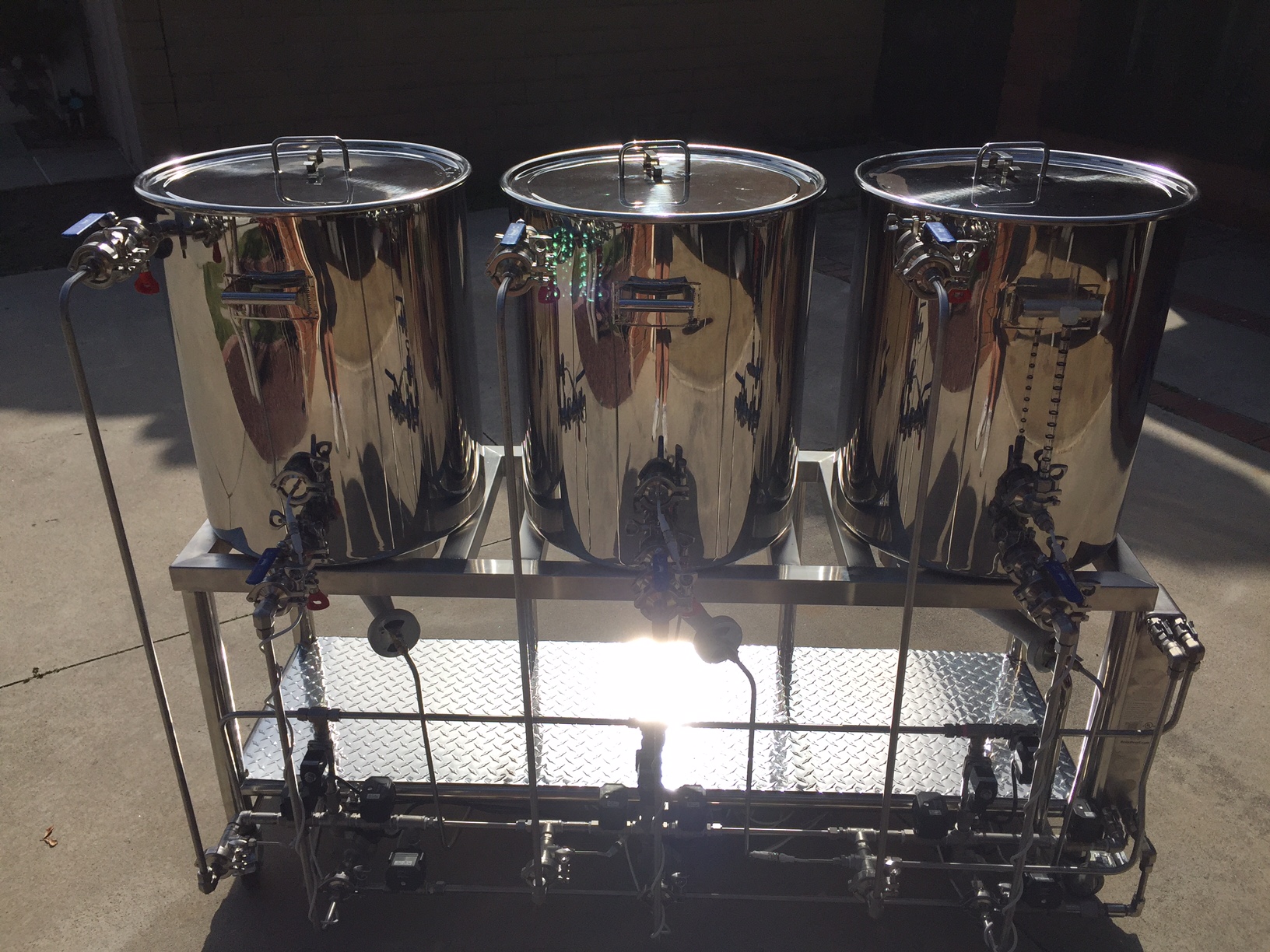 Brewers Hardware, All Stainless, Single Tier, BCS462, Automated Rig